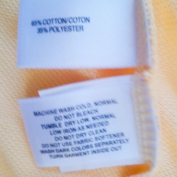 Cutter & Buck Men's Polo Yellow Golf Shirt DryTec Size XL/TG - Picture 8 of 8